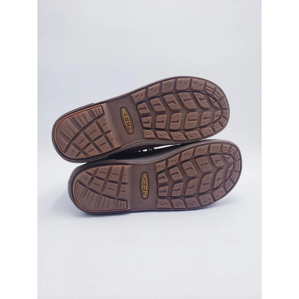 KEEN Elsa II Waterproof Ankle Boots Brown Wool Blend Lace Up Womens Size 8.5